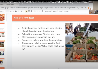 Farmers and Foodies Together webinar