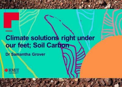 Soil Carbon: Climate solutions right under our feet