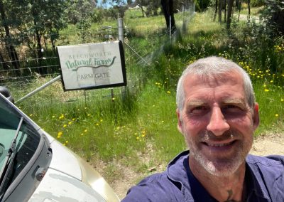 Mick one of our drivers at Beechworth Natural Farm