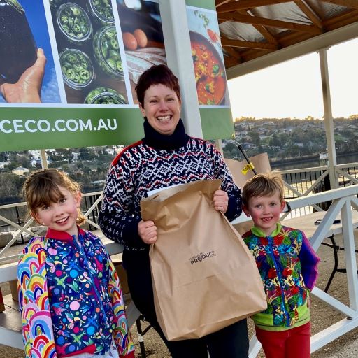 Happy customers of the Tasmanian Produce Collective