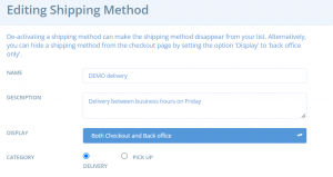 Appear in searches related to delivery by adding a delivery method. 