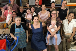 A group of happy food system innovators. 